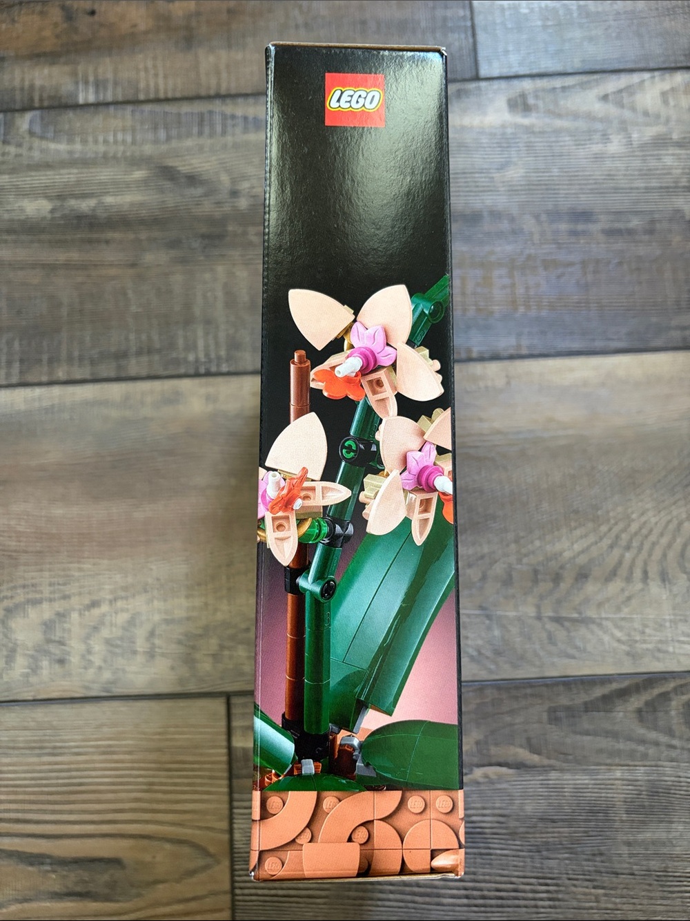 LEGO Pink Orchid with Green Leaves and Gold-Trim Pot - Picture 5 of 6